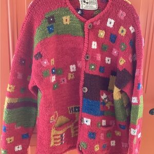 Planet Earth Imports Red Wool Sweater